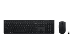 LENOVO Professional Wireless Laaditav Klaviatuuri ja Hiire Komplekt AI US Euro w/copilot nupuga