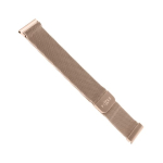 Fixed Mesh Strap with Quick Release, 18mm, Stainless Steel Mesh Strap for Smartwatch Gold