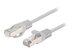 Lanberg CAT 6 volditud varjestamata paardunud paar (F/UTP) 1m patch-kaabel hall RAL 7035