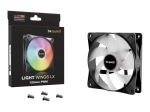be quiet! Light Wings LX ventilaator 1-pack Must 120 mm
