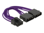 Delock toiteadapter 15cm lilla