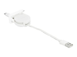 Delock Lightning-kaabel 50cm valge