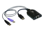 ATEN KA7169 DisplayPort USB Virtuaalne Meedia KVM Adapter Kabel Smart Card Reader (Protsessori Moodul) KVM / Heli / USB Laiendur