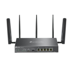 Juhtmevaba ruuter TP-LINK Omada 4G+ Cat6 AX3000 Gigabit VPN Router Wi-Fi 6 (802.11ax) Andmesaatkiirus 2402 Mbit/s Ethernet WAN Jah SIM-kaardi pesa...