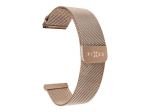 Fixed Mesh Strap with Quick Release 20mm for Smartwatch Rose gold