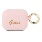 Guess GUAPSSSI AirPods Pro &uuml;mbris Silicone Vintage Script / roosa
