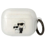 Karl Lagerfeld KLAPHNKCTGT Airpods Pro kate l&auml;bipaistev Glitter Karl&Choupette
