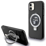Karl Lagerfeld KLHMN61HMRSKCK Ring Stand Karl&Choupettte Ma Hardcase iPhone 11/Xr 6.1" jaoks / must