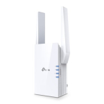 TP-LINK AX3000 Mesh WiFi 6 Laiendus RE705X 802.11ax Mesh Toetus Jah 2402+574 Mbit/s Ethernet LAN (RJ-45) ports 1 Ei mobilseks laienduseks MU-MiMO E...