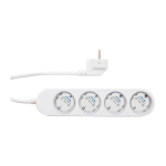 Nutikas 12A Shelly Power Strip 4 Gen4 Zigbee/Matter pikendusjuhe