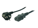 LogiLink toitekaabel IEC 60320 C13 kuni CEE 7/7 (isane) 1,8m must