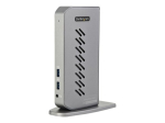 StarTech.com USB-C USB-A Doki, H&uuml;brid&uuml;&uuml;versaalne USB 3.0 dokistamisjaam USB-C v&otilde;i USB-A s&uuml;learvutile, Topeltmonitor 4K 60Hz HDMI/DisplayPort, 6x USB-A