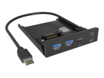 ICY BOX IB-HUB1419-i3 Black