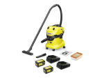 K&auml;rcher WD 4-18 Dual Battery Set tolmuimeja kollane