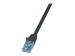 LogiLink Home EconLine CAT 6a varustamata patch-kaabel, 2m, must