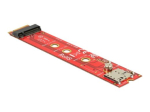 DeLOCK M.2 Key B Mees-to-M.2 Key B Slot Port Saver Nano SIM Slot Salvestuskontroller