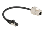 DeLOCK CAT 6a S/FTP 25cm v&otilde;rgukaabel must
