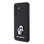 Karl Lagerfeld PU Saffiano Metal Karl and Choupette &Uuml;mbris Samsung Galaxy S24 jaoks / must