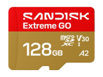 SanDisk Extreme Go UHS-I microSDHC kaart 128GB 240MB/s