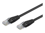 Goobay 0,5m CAT 6 U/UTP CCA must Ethernet kaabel