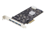StarTech.com 4-portine USB-A PCIe kaart, USB 3.2 5Gbps, 4x USB kontrollerid PCI Express 2.0 x4 5Gbps