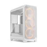 Fractal Design Meshify 3 RGB TG Clear Tint ATX Tower korpuse integreeritud toiteallikaga, valge