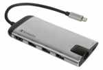 Verbatim USB-C mitmesadamaga hub HDMI / LAN / USB / SD / MicroSD