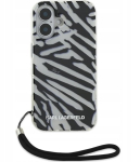 Karl Lagerfeld IML Zebra Pattern & Cord tagakaas Apple iPhone 16 jaoks
