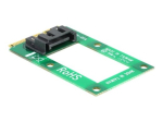 DeLOCK MiniPCIe Converter mSATA full size 1 x SATA 7 pin female Storage controller