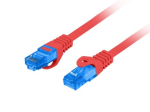 LANBERG PATCHCORD S/FTP CAT.6A 1M RED LSZH