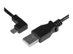 StarTech.com 2m mikro-USB laadimis- ja s&uuml;nkroonimiskabel, vasaknurga mikro-USB, 24 AWG