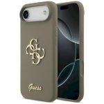 Guess Silicone Big 4G Script &uuml;mbris iPhone 17 Air jaoks / pruun