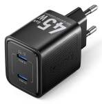 MOBILE CHARGER WALL 45W USB-C/2P BLACK FEFB0- VENTION