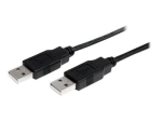 StarTech.com 1m USB 2.0 A to A kaabel - 1m USB 2.0 mees-mees kaabel - must