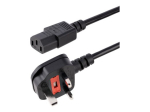 StarTech.com 10ft (3m) UK arvuti toitekaabel, 18AWG, BS 1363 to C13 toitekaabel, 10A 250V, must asendus toitekaabel, TV/monitori toitekaabel