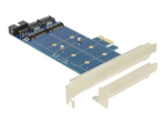 DeLOCK PCI Express kaart 2 sisese M.2 NGFF salvestuscontrolleriga