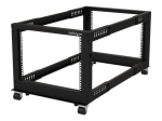 StarTech.com 8U 19" Open Frame Server Rack - Compact, 4 Post, Adjustable Depth (22 to 40) - Mobile Network Rack - HP ProLiant ThinkServer Rack Sort