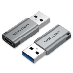 Vention USB 3.0 mees USB-C naiste adapter, hall alumiiniumisulamist t&uuml;&uuml;p
