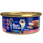 Optivital Ploomikas mousse veiseliha m&auml;rja kassatoit 85g