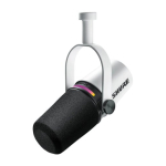 Shure MV7+-W lektori/vokaalmikrofon XLR/USB-C pistikuga, valge
