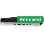 HP Renewed Grade A EliteDesk 800 G4 Intel Core i5 i5-8500T 8 SSD 256 Intel UHD Graphics 630 Wi-Fi Windows 11 Pro