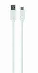 USB-C TO USB3 1M valge/CCP-USB3-AMCM-1M-W GEMBIRD