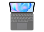 Logitech Combo Touch Keyboard and folio case Case 16-level Cable German Apple 13-inch iPad Air (M2, M3)