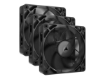 CORSAIR iCUE Link RX120 MAX alustarkomplekt ventilaator 3-pack must 120 mm