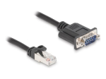 Delock CAT 5e varjestatud keerdpaar (STP) seeria RS-232 kaabel must