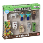 MINECRAFT 3D KUSTUTAJAD - 8 PAKKI DELUXE KASTIL VER.A