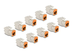 DeLOCK CAT 6a varustatud paarid (STP) Keystone moodul oranž