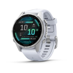 Garmin Fenix 8 3.3 cm (1.3") AMOLED 43 mm Digitaalne 416 x 416 pikslit Puuteekraan Silver Wi-Fi GPS (satelliit)