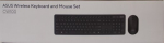 SALE OUT. ASUS CW100 KEYBOARD+MOUSE/BK/UI/104 SALE OUT. Asus CW100 Keyboard and Mouse Set Wireless US Black DEMO