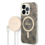 Guess Komplekt GUBPP14XH4EACSW Kott+ Laadija iPhone 14 Pro Max 6,7" jaoks / pruun